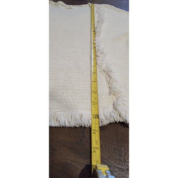 Lou Grey Womens Fringe Top Small Cowgirl Boho Open Knit Casual Oversized - Picture 6 of 7